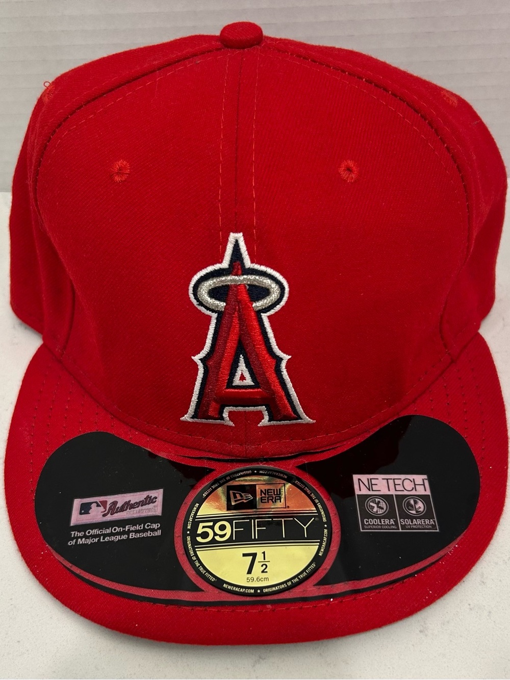Los Angeles Angels New Era Game Authentic On Field 59FIFTY Fitted Hat Red 7 1/2